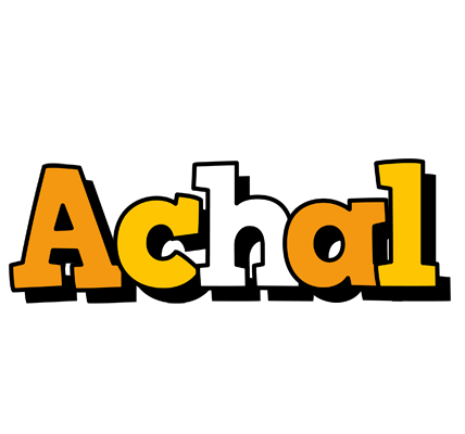 Achal cartoon logo
