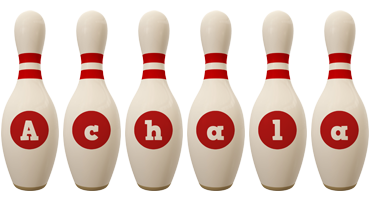 Achala bowling-pin logo