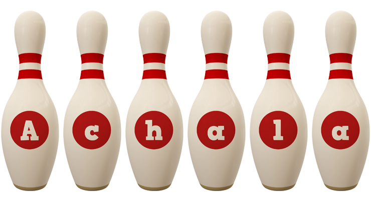 Achala bowling-pin logo