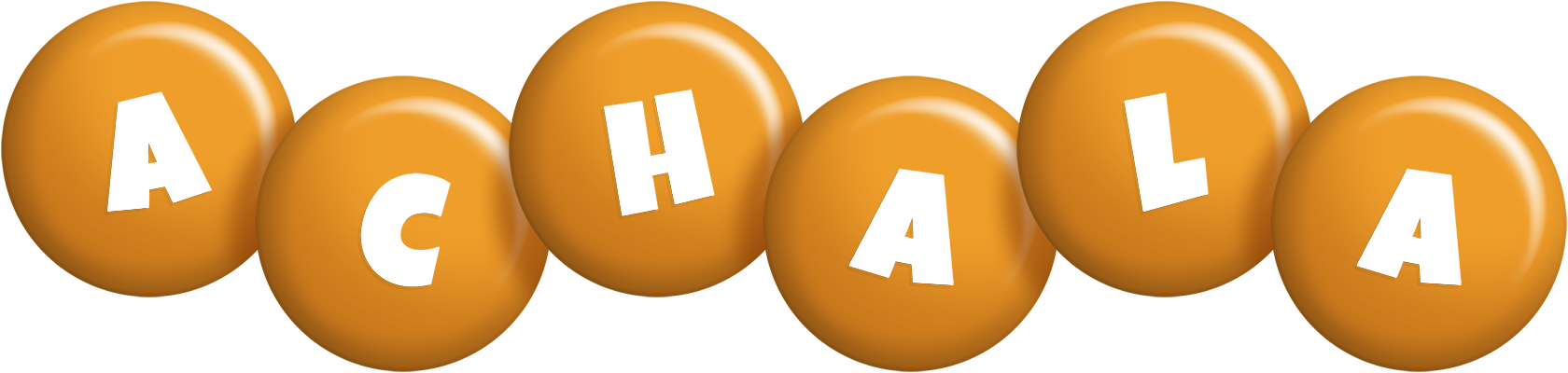 Achala candy-orange logo