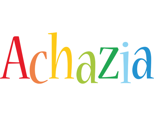 Achazia birthday logo