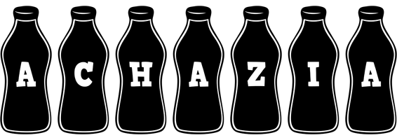 Achazia bottle logo