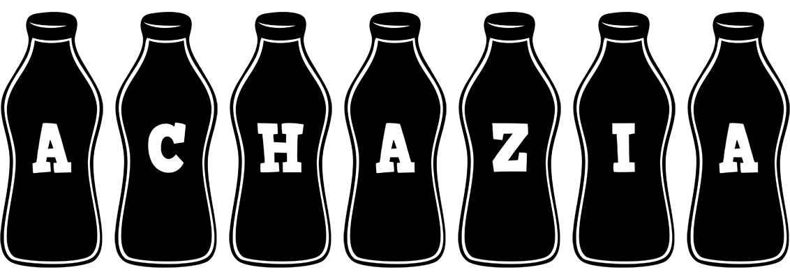 Achazia bottle logo