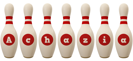 Achazia bowling-pin logo
