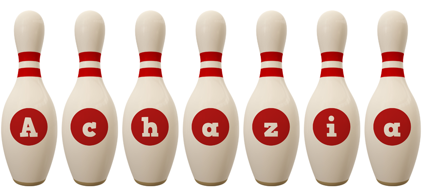Achazia bowling-pin logo