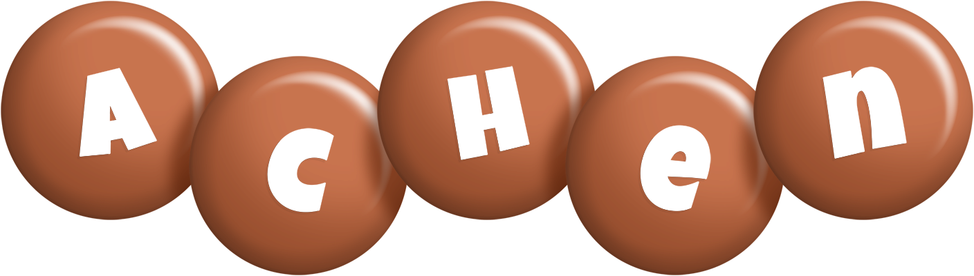 Achen candy-brown logo