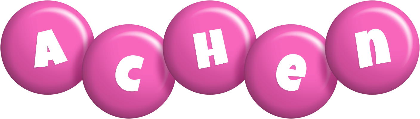 Achen candy-pink logo