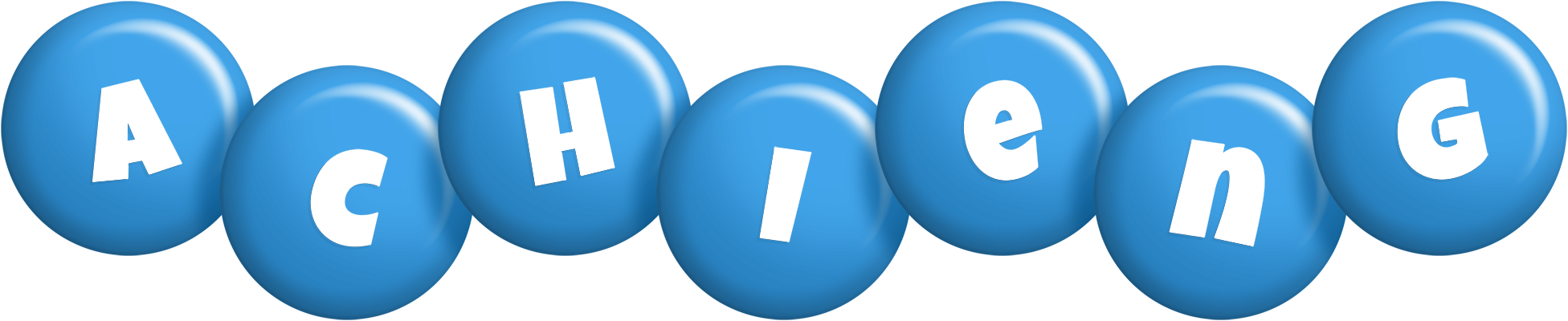 Achieng candy-blue logo