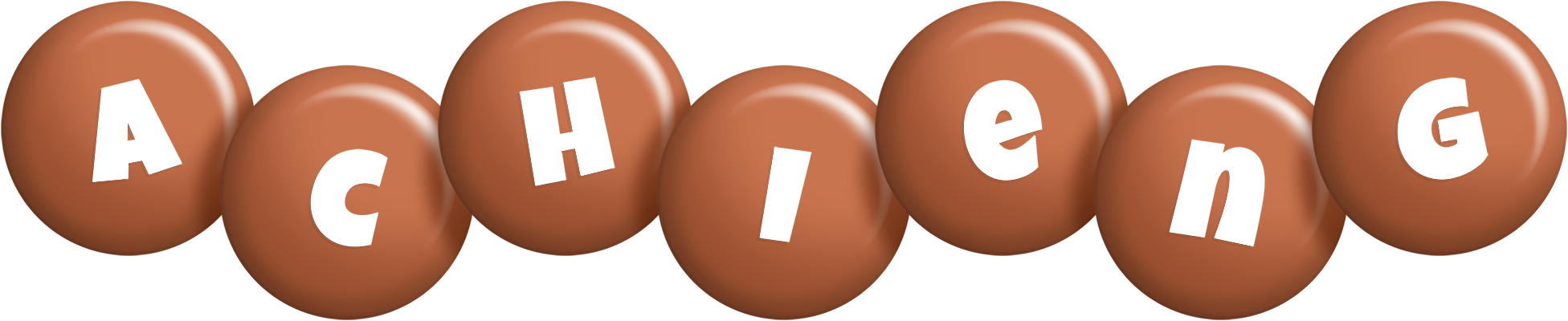Achieng candy-brown logo