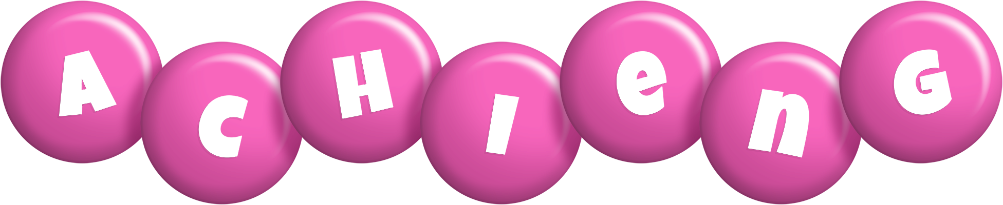 Achieng candy-pink logo