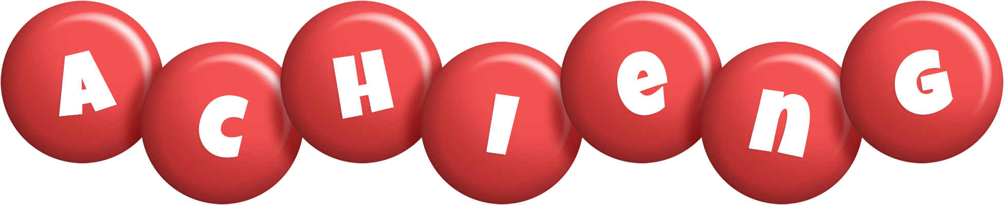Achieng candy-red logo