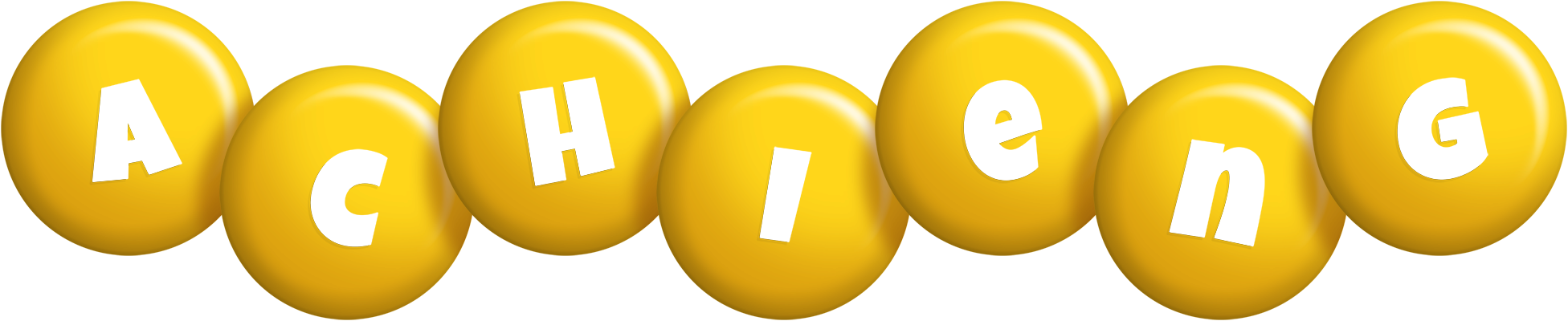 Achieng candy-yellow logo