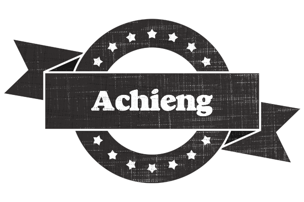 Achieng grunge logo