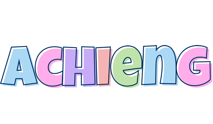 Achieng pastel logo