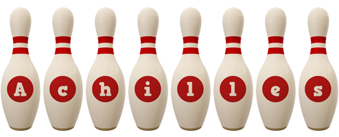 Achilles bowling-pin logo
