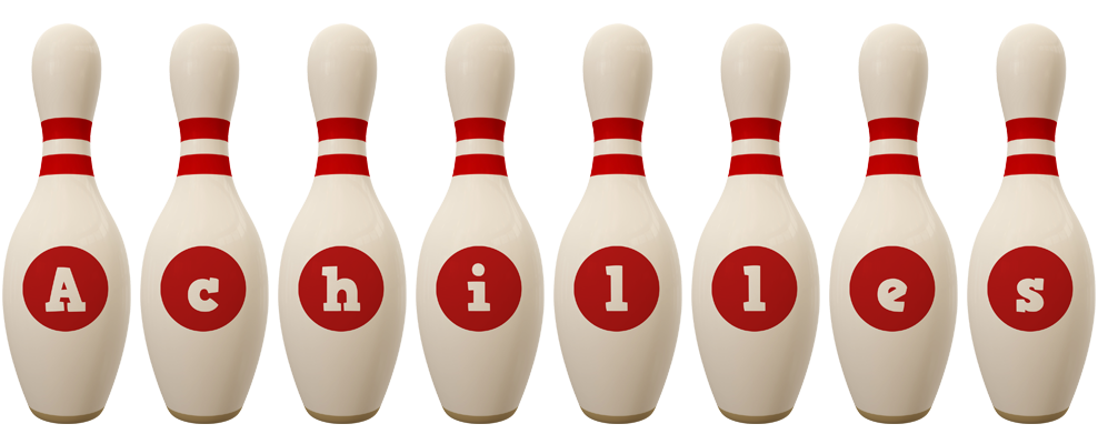 Achilles bowling-pin logo