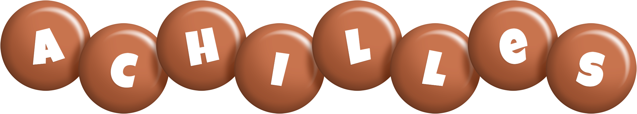 Achilles candy-brown logo