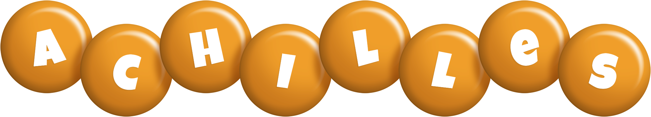 Achilles candy-orange logo