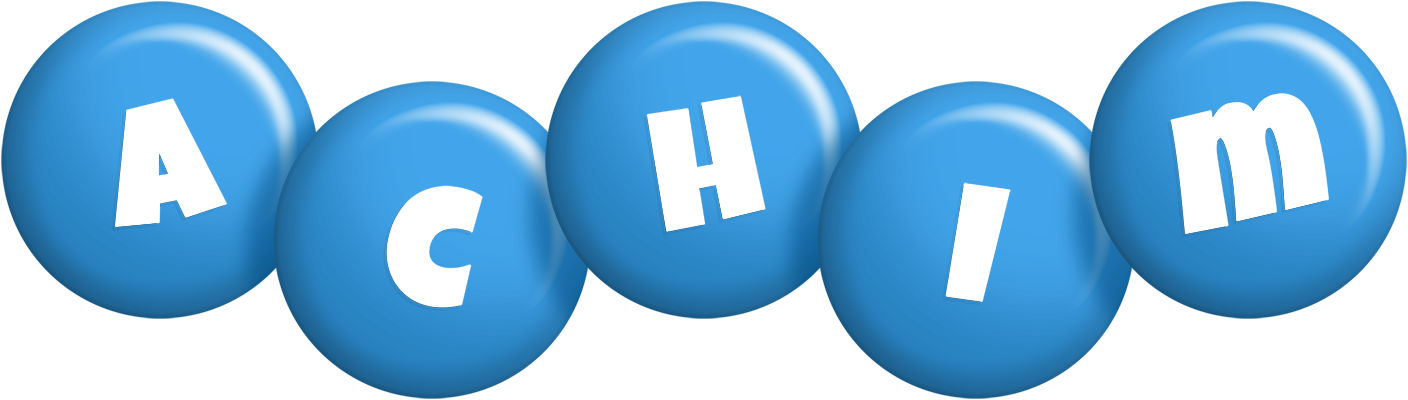 Achim candy-blue logo