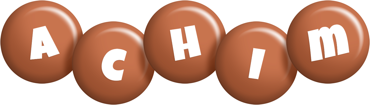 Achim candy-brown logo