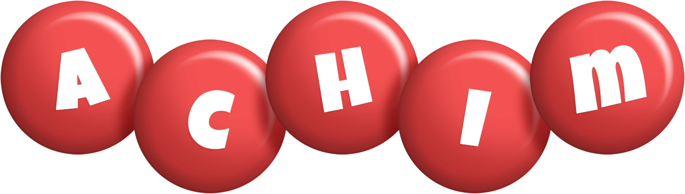 Achim candy-red logo