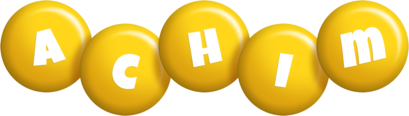 Achim candy-yellow logo