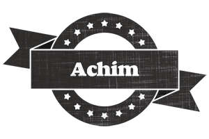 Achim grunge logo