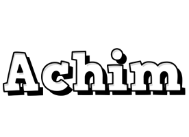 Achim snowing logo