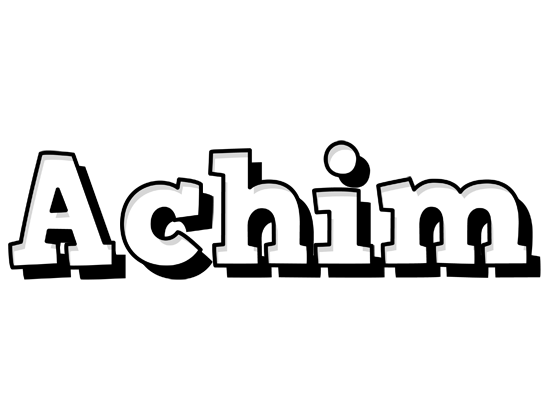 Achim snowing logo