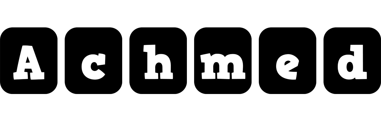 Achmed box logo