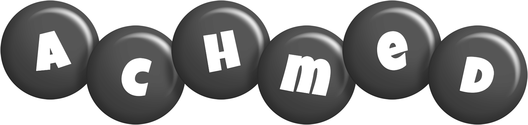 Achmed candy-black logo