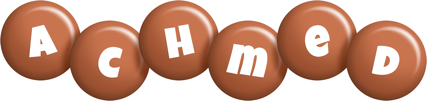 Achmed candy-brown logo