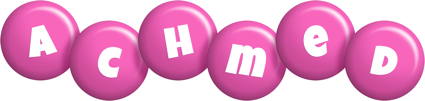 Achmed candy-pink logo