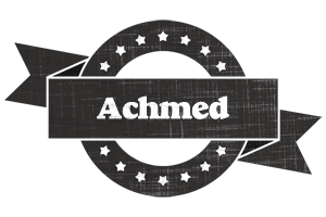 Achmed grunge logo