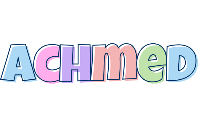 Achmed pastel logo