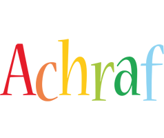 Achraf birthday logo