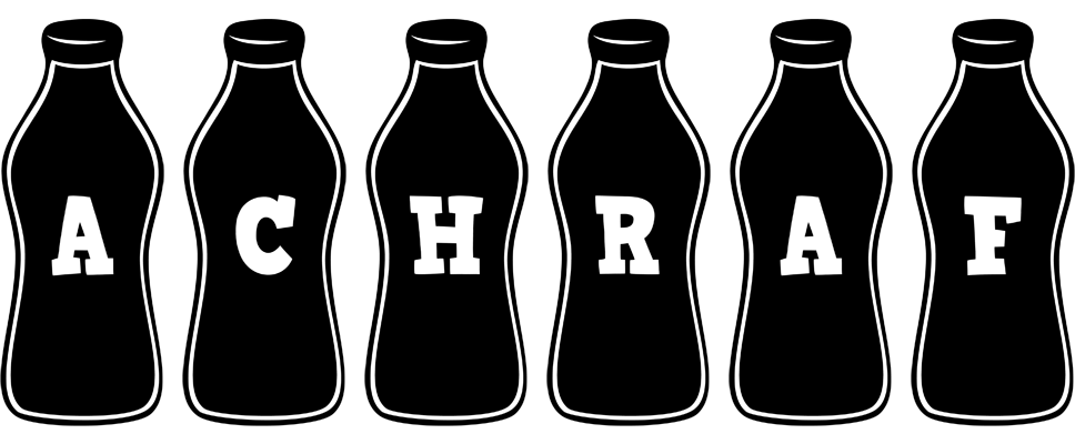 Achraf bottle logo