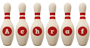 Achraf bowling-pin logo