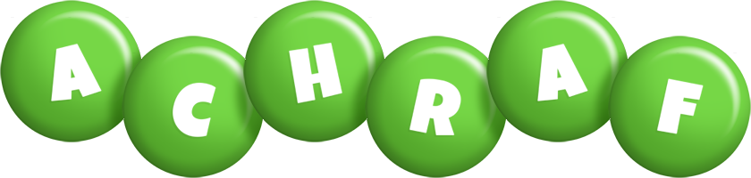 Achraf candy-green logo