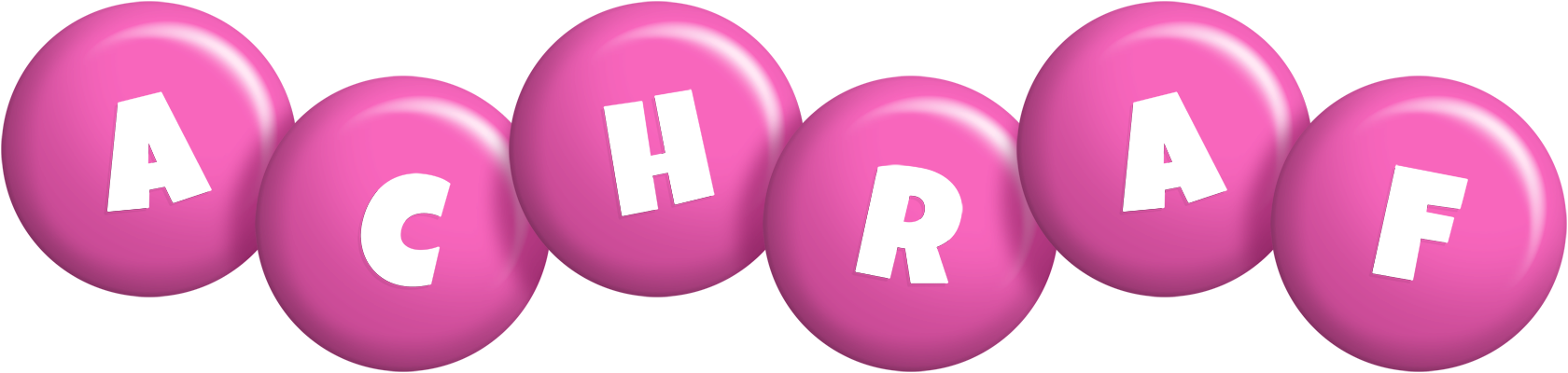 Achraf candy-pink logo