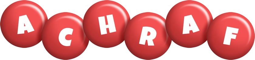 Achraf candy-red logo