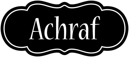 Achraf welcome logo