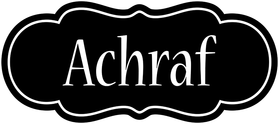 Achraf welcome logo