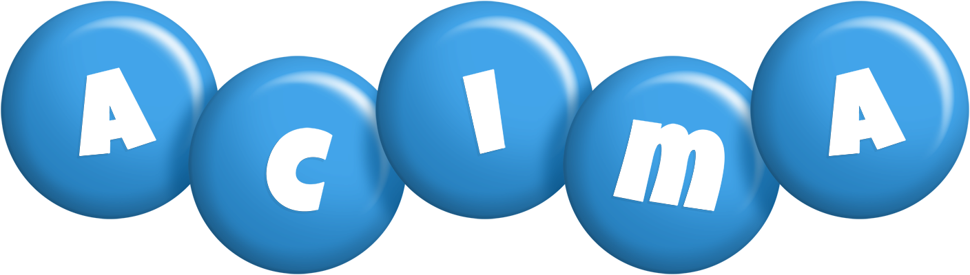 Acima candy-blue logo