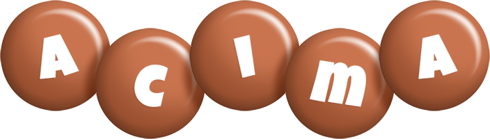 Acima candy-brown logo