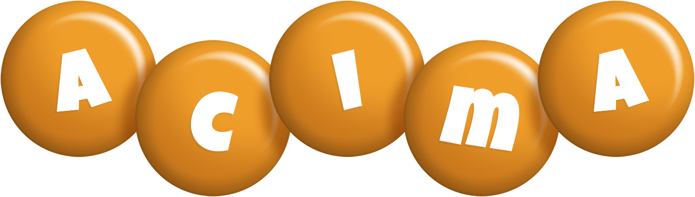 Acima candy-orange logo