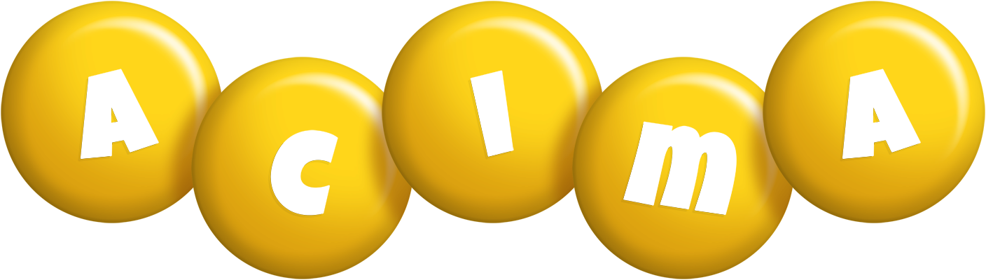 Acima candy-yellow logo