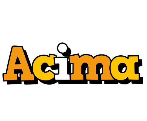 Acima cartoon logo