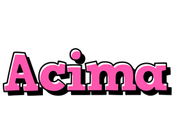 Acima girlish logo