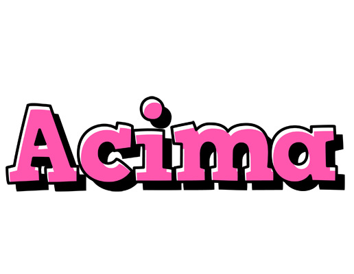 Acima girlish logo